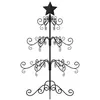Image de vidaXL Arbre de Noël en métal pour décoration noir 90 cm