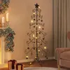 Image de vidaXL Arbre de Noël en métal pour décoration noir 180 cm