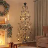 Image de vidaXL Arbre de Noël en métal pour décoration noir 215 cm