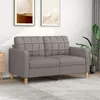 Image de vidaXL Vidaxl Canapé À 2 Places Taupe 140 Cm Tissu