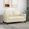 Image de vidaXL CanapÃ© Ã  2 places CrÃ¨me 140 cm Similicuir