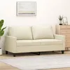 Image de vidaXL Canapé à 2 places Crème 140 cm Similicuir359138