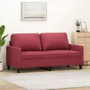 Image de vidaXL Canapé à 2 places Rouge bordeaux 140 cm Similicuir359140