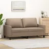 Image de vidaXL Canapé à 2 places Cappuccino 140 cm Similicuir359141