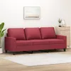 Image de vidaXL Canapé à 3 places Rouge bordeaux 180 cm Similicuir359145