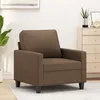 Image de vidaXL Fauteuil Marron 60 cm Tissu