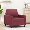 Image de vidaXL Vidaxl Fauteuil Rouge Bordeaux 60 Cm Tissu