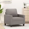 Image de vidaXL Fauteuil Taupe 60 cm Tissu359154