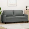 Image de vidaXL Vidaxl Canapé À 2 Places Gris Foncé 140 Cm Tissu
