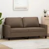 Image de vidaXL CanapÃ© Ã  2 places Marron 140 cm Tissu