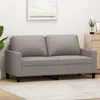 Image de vidaXL CanapÃ© Ã  2 places Taupe 140 cm Tissu