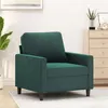 Image de vidaXL Fauteuil Vert foncé 60 cm Velours359181