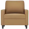 Image de vidaXL Fauteuil Marron 60 cm Velours359186