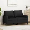 Image de vidaXL CanapÃ© Ã  2 places Noir 120 cm Velours