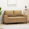 Image de vidaXL CanapÃ© Ã  2 places Marron 120 cm Velours