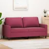 Image de vidaXL CanapÃ© Ã  2 places Rouge bordeaux 140 cm Velours