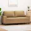 Image de vidaXL CanapÃ© Ã  2 places Marron 140 cm Velours