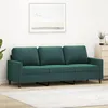 Image de vidaXL CanapÃ© Ã  3 places Vert foncÃ© 180 cm Velours