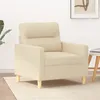 Image de vidaXL Fauteuil CrÃ¨me 60 cm Tissu