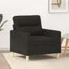 Image de vidaXL Fauteuil Noir 60 cm Tissu359223