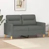 Image de vidaXL Canapé à 2 places Gris foncé 120 cm Tissu359228