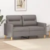 Image de vidaXL Canapé à 2 places Taupe 120 cm Tissu359234