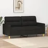 Image de vidaXL CanapÃ© Ã  2 places Noir 140 cm Tissu