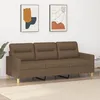 Image de vidaXL CanapÃ© Ã  3 places Marron 180 cm Tissu