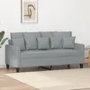 Image de Vidaxl CanapÃ© Ã 2 Places Gris Clair 140 Cm Tissu