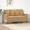 Image de vidaXL CanapÃ© Ã  2 places Marron 120 cm Velours