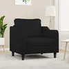 Image de vidaXL Fauteuil Noir 60 cm Tissu359347