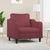 Image de vidaXL Fauteuil Rouge bordeaux 60 cm Tissu359349