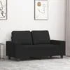 Image de vidaXL CanapÃ© Ã  2 places Noir 120 cm Tissu