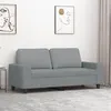 Image de vidaXL Canapé à 2 places Gris clair 140 cm Tissu359391