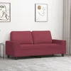 Image de vidaXL CanapÃ© Ã  2 places Rouge bordeaux 140 cm Tissu