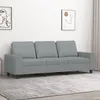Image de vidaXL Vidaxl Canapé À 3 Places Gris Clair 180 Cm Tissu