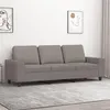 Image de vidaXL Canapé à 3 places Taupe 180 cm Tissu359406