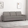 Image de vidaXL CanapÃ© Ã  3 places Taupe 180 cm Tissu