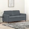 Image de vidaXL CanapÃ© Ã  2 places Gris foncÃ© 140 cm Velours