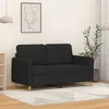 Image de vidaXL CanapÃ© Ã  2 places Noir 120 cm Tissu