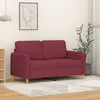 Image de Vidaxl CanapÃ© Ã 2 Places Rouge Bordeaux 120 Cm Tissu