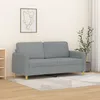 Image de vidaXL Vidaxl Canapé À 2 Places Gris Clair 140 Cm Tissu
