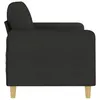 Image de vidaXL CanapÃ© Ã  2 places Noir 140 cm Tissu