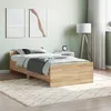 Image de vidaXL Cadre de lit chêne sonoma 100x200 cm bois d'ingénierie