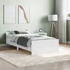 Image de vidaXL Cadre de lit sans matelas blanc 90x190 cm bois d'ingÃ©nierie