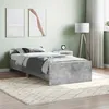 Image de vidaXL Vidaxl Cadre De Lit Sans Matelas Gris Béton 90x190 Cm