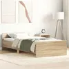 Image de vidaXL Cadre de lit sans matelas chêne sonoma 75x190 cm