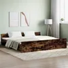 Image de vidaXL Cadre de lit tête de lit et pied de lit chêne fumé 200x200 cm