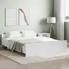 Image de vidaXL Cadre de lit avec tête de lit/pied de lit blanc 150x200cm