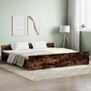 Image de vidaXL Cadre de lit tête de lit et pied de lit chêne fumé 180x200 cm